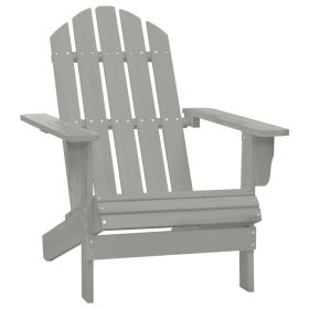 Patio Chair Wood Gray