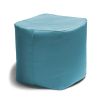 Jaxx Luckie Outdoor Patio Bean Bag Ottoman, Light Blue