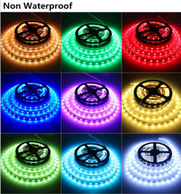 LED Light Strips Highlight 60 Light Beads Epoxy Waterproof Soft Strips (Option: IP20 red-50cm)