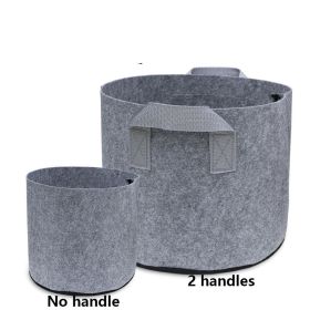 Planting Sack Black Non-woven Seedling Flower Pot (Option: Gray-5 Gallons Platinum 30x25)