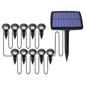 Lawn Light LED Solar Light Garden Lawn Light (Option: Ten and one white light)