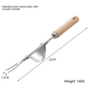 Shovel Manual Weeding Drafting Device Shovel (Option: Stainless Steel Driller)