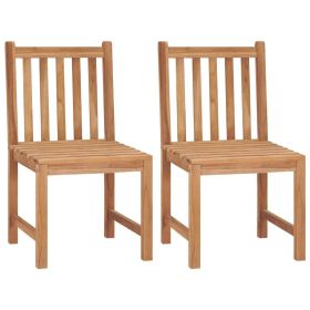 Patio Chairs 2 pcs Solid Teak Wood (SKU: 315611)