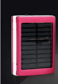 Aluminum Alloy Camping Lamp Solar Power Bank Material (Option: Rose Red-Semifinished products-1PC)